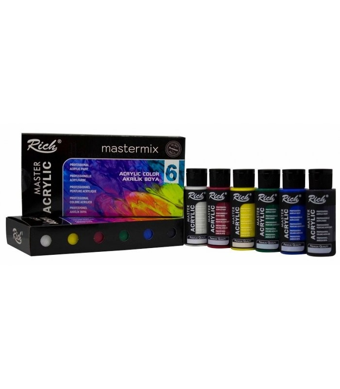 RİCH MASTERMİX AKRİLİK BOYA 60 CC 6 LI SET